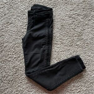 NWOT VINCE Dylan Skinny Side-Pieced Jeans Denim Pants Trousers in Black size 28